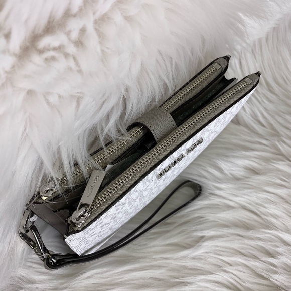 🤍 Michael Kors 🤍 Double ZIP Wristlet / Wallet - Picture 2 of 8
